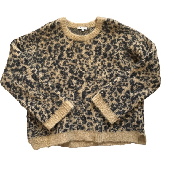 Madewell Crewneck Pullover Sweater in Leopard - Picture 5 of 7
